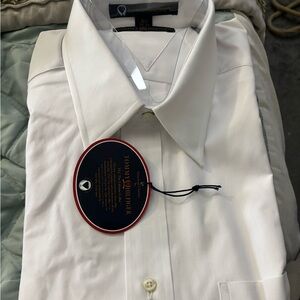 Tommy Hilfiger white tuxedo shirt, TLC The Lifetime Collar size 16m -32/33 NWT